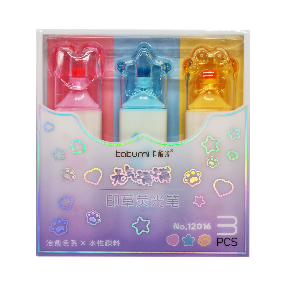 Набір фломастерів-печаток Мікс Bambi 12016-3 3 шт Вид 2