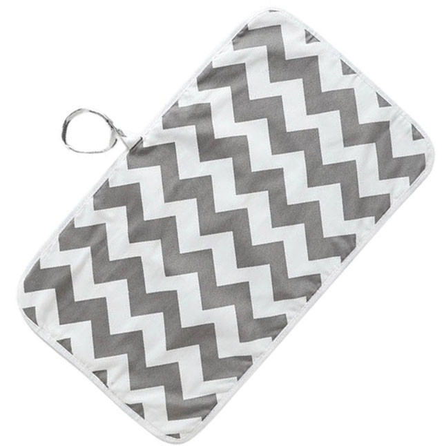 Непромокальна дитяча пелюшка VOLRO 60 х 35 см Сіра Хвиля (vol-1472)