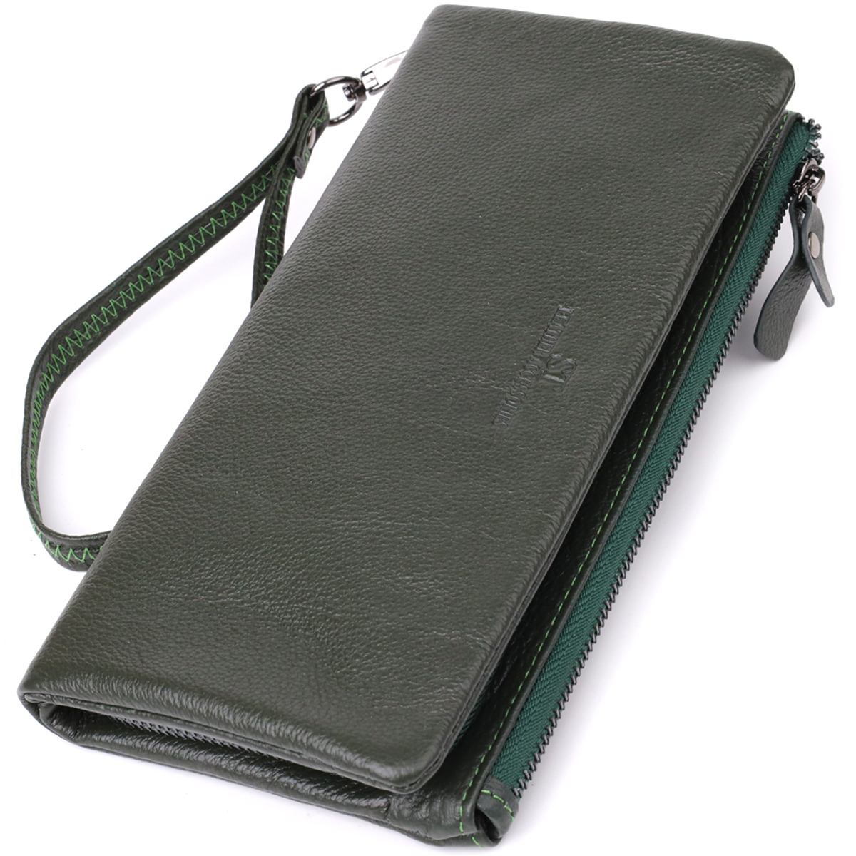 Гаманець для жінок ST Leather 23104 20,5х10х3 см Зелений