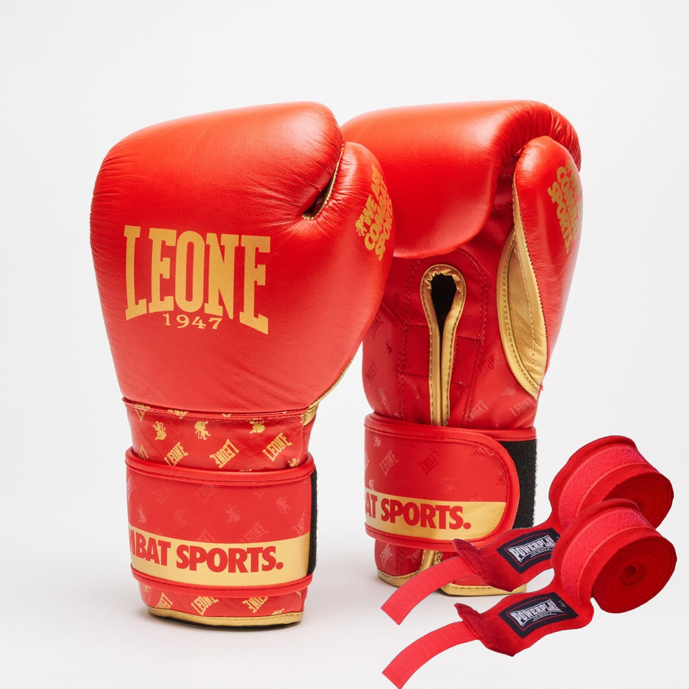Боксерські рукавички Leone GN220 DNA Red 10 унцій (GN220_Red_10oz)