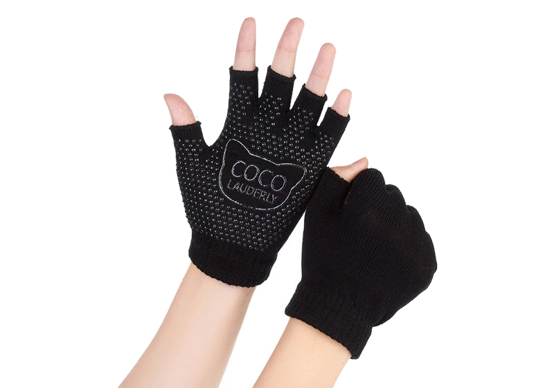 Перчатки для йоги Rao Coco чорний One Size