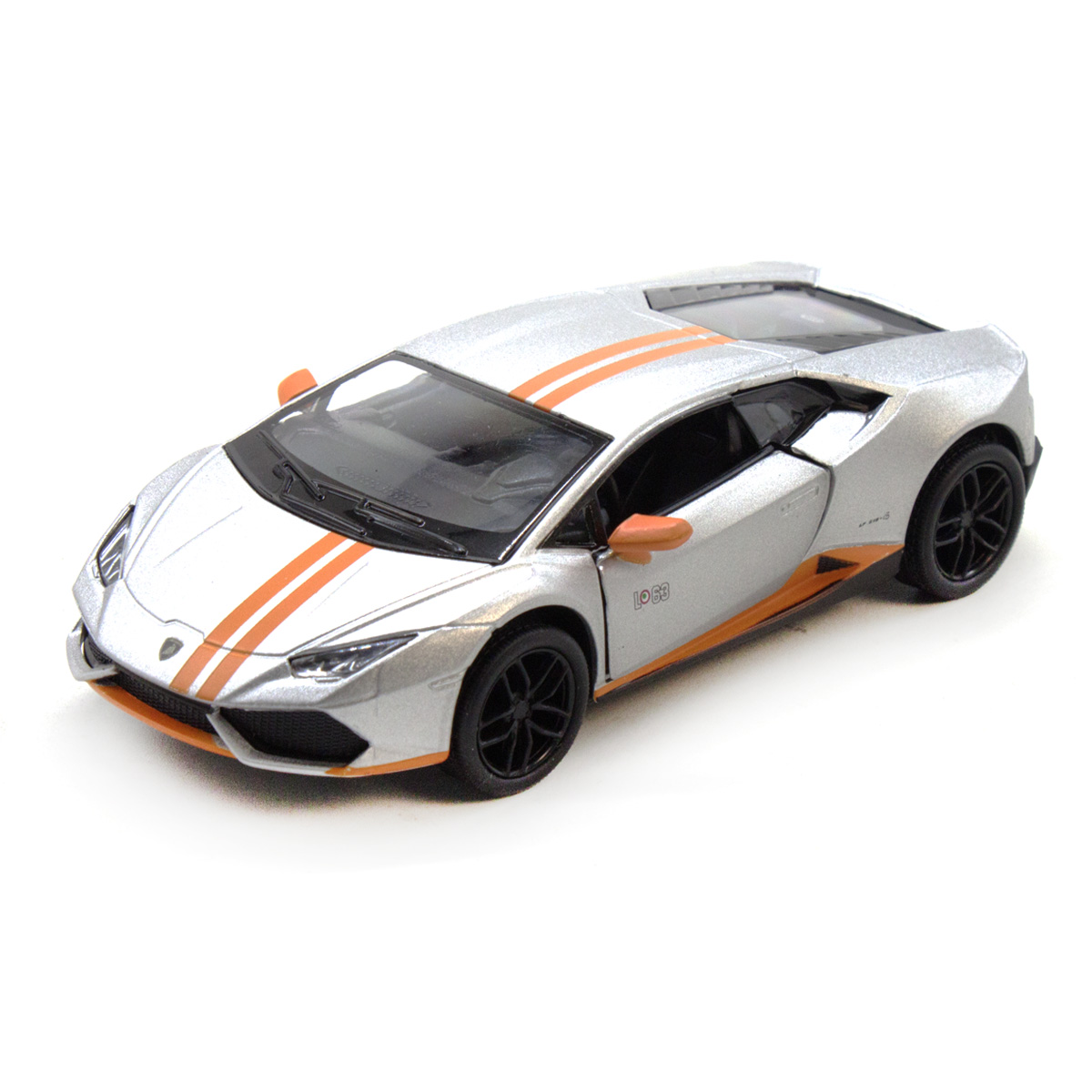 Машинка KINSMART Lamborghini Huracan LP610-4 срібляста (KT5401W)
