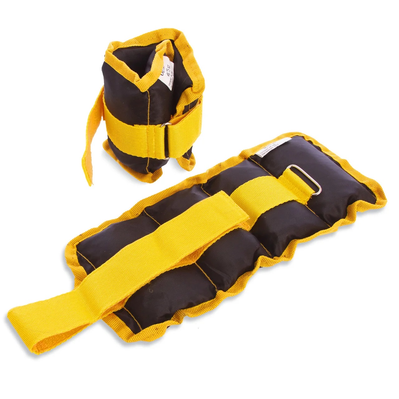 Обтяжувачі-манжети для рук та ніг Zelart UR ZA-2072-1 (2 x 0,5кг) Yellow (LI22004)