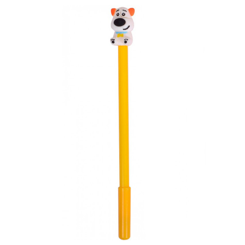 Ручка гелева "Собачка" Bambi 6028SP Жовтий