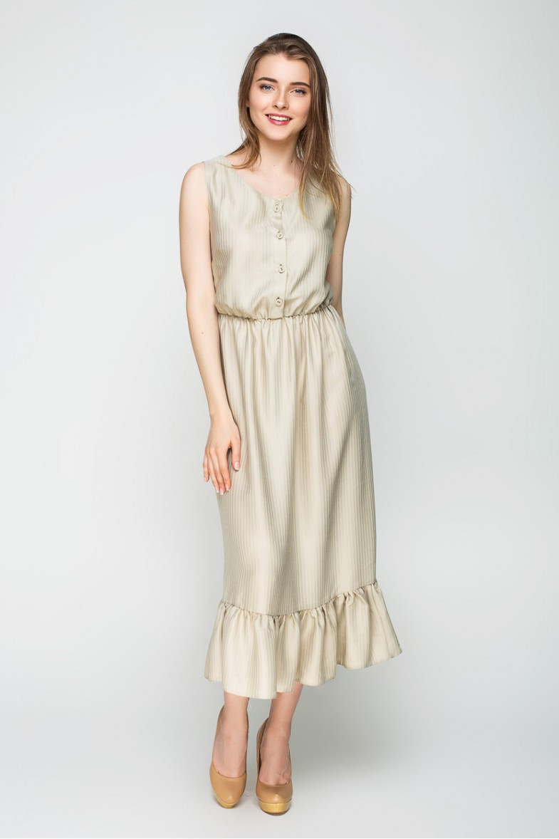 Сарафан Яніна MModa 42 Оливковий