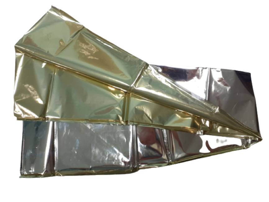 Покривало рятувальне HANS HEPP термоковдра 2100*1600 Золото/срібло