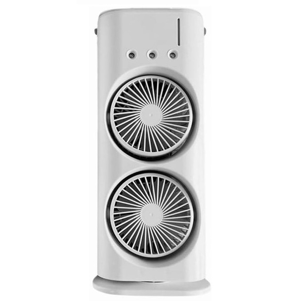 Вентилятор настільний OPT-TOP Double-ended Spray Fan подвійний з охолодженням LED підсвічування без пульта ДУ Білий (2104618552)