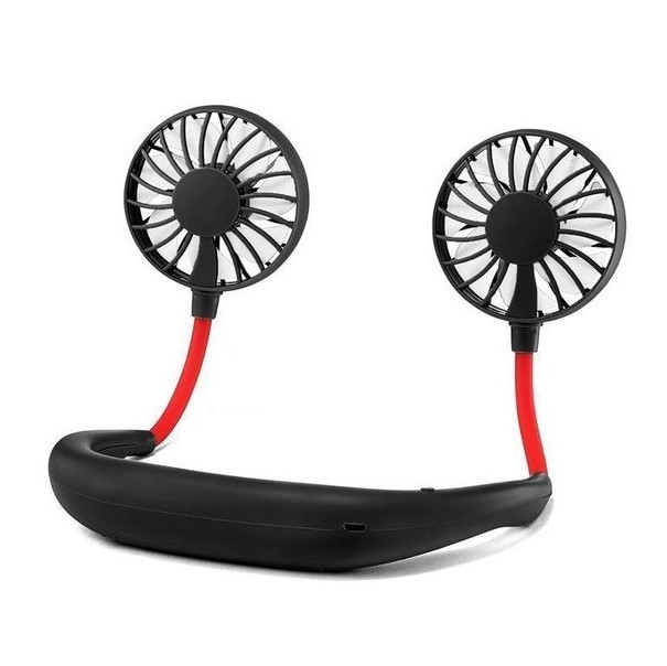 Вентилятор на шию портативний OPT-TOP Neck Fan SN з акумулятором Чорний (2104618574)