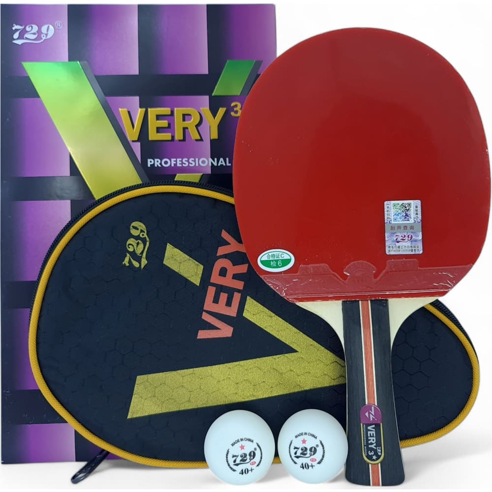 Ракетка 729 VERY 3 Червоно-чорний (C.Q.V002-02)