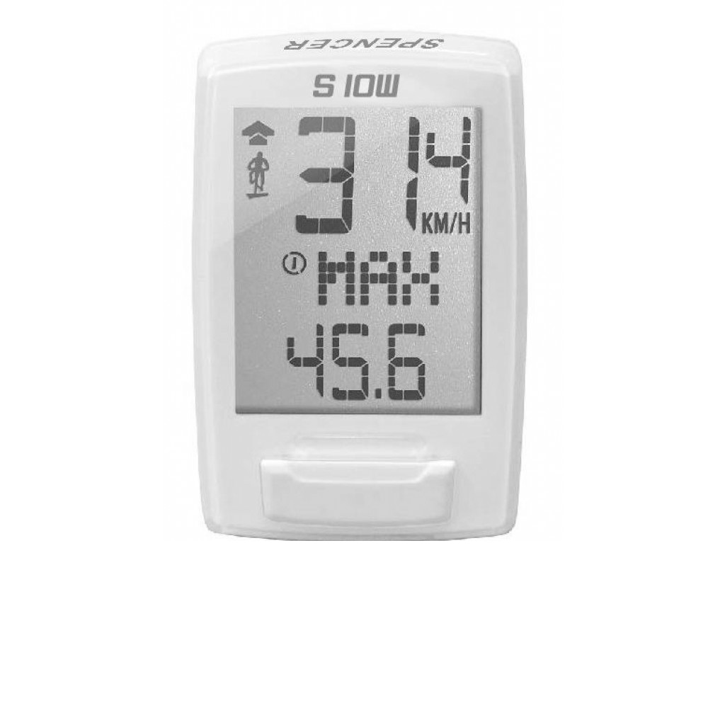 Велокомп'ютер Spencer S10W 10 функцій Білий (LIV023)