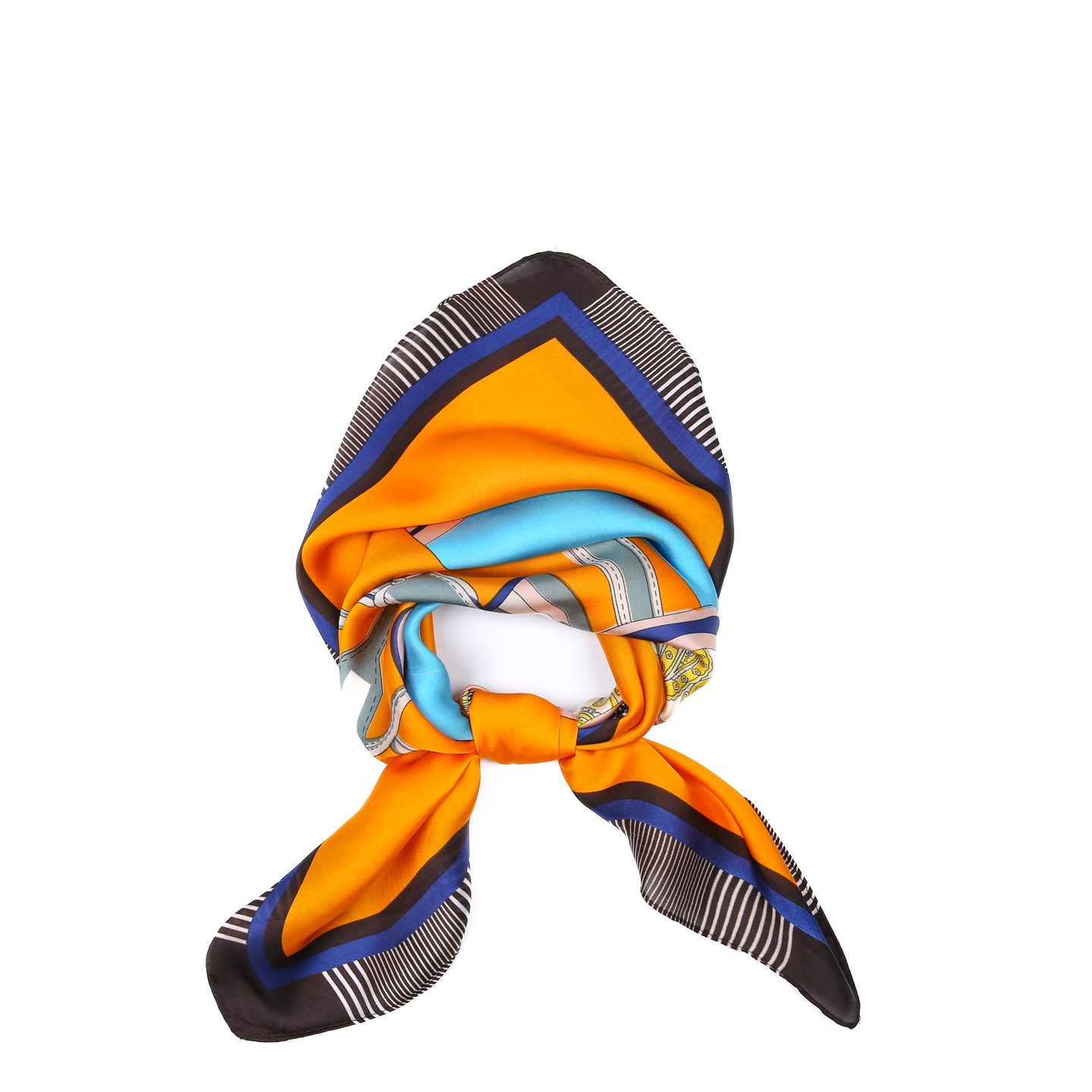 Хустка жіноча з принтом LuckyLOOK Варезі 70x70 см Різнокольоровий 747-548