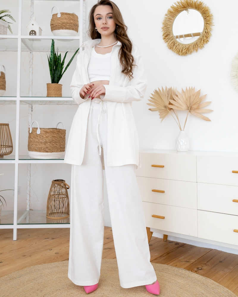 Костюм жіночий Модельер 8373 46 Білий (12137)