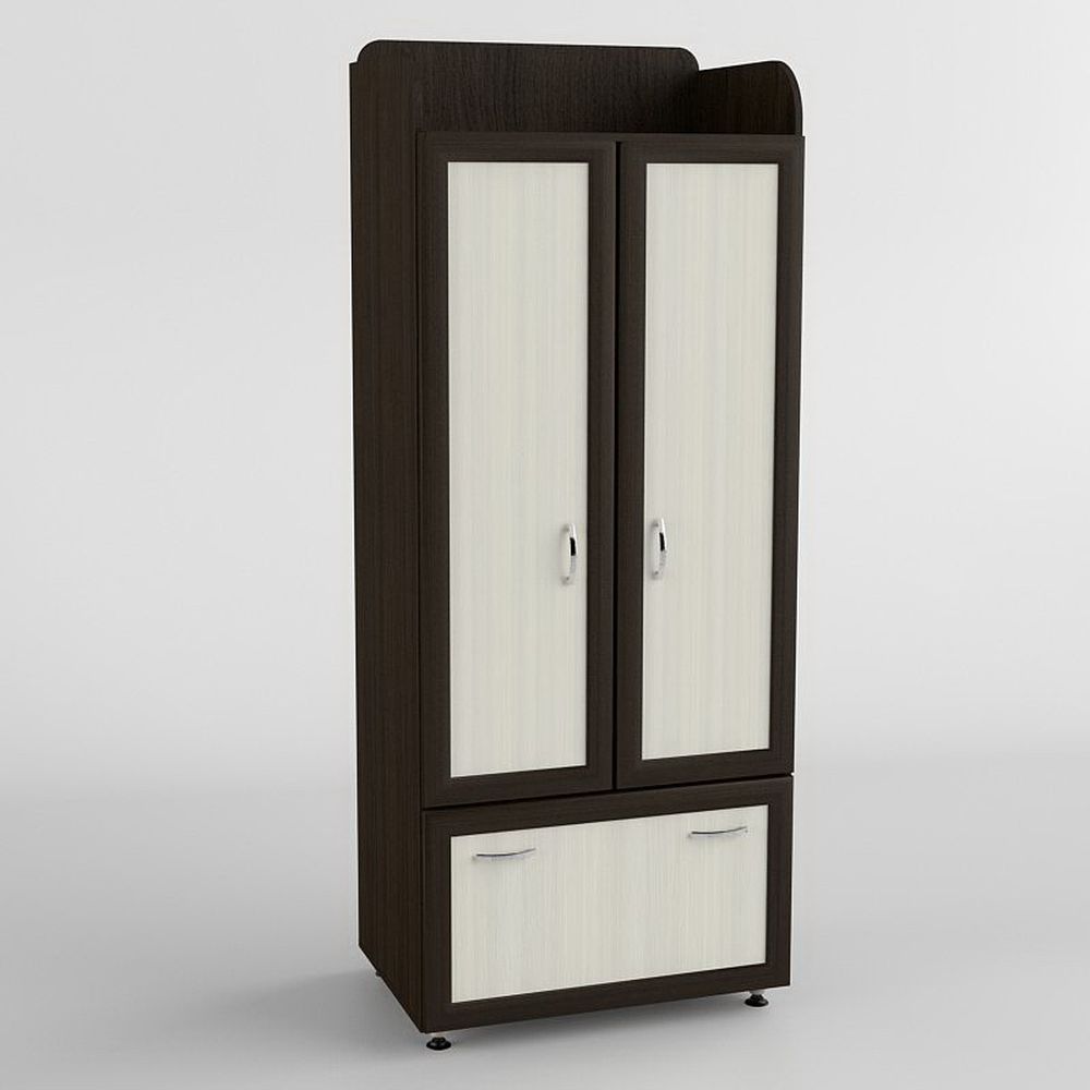 Дитяча шафа Тиса Мебель ШО-102р Венге Дуб молочний 2050x520x800 мм