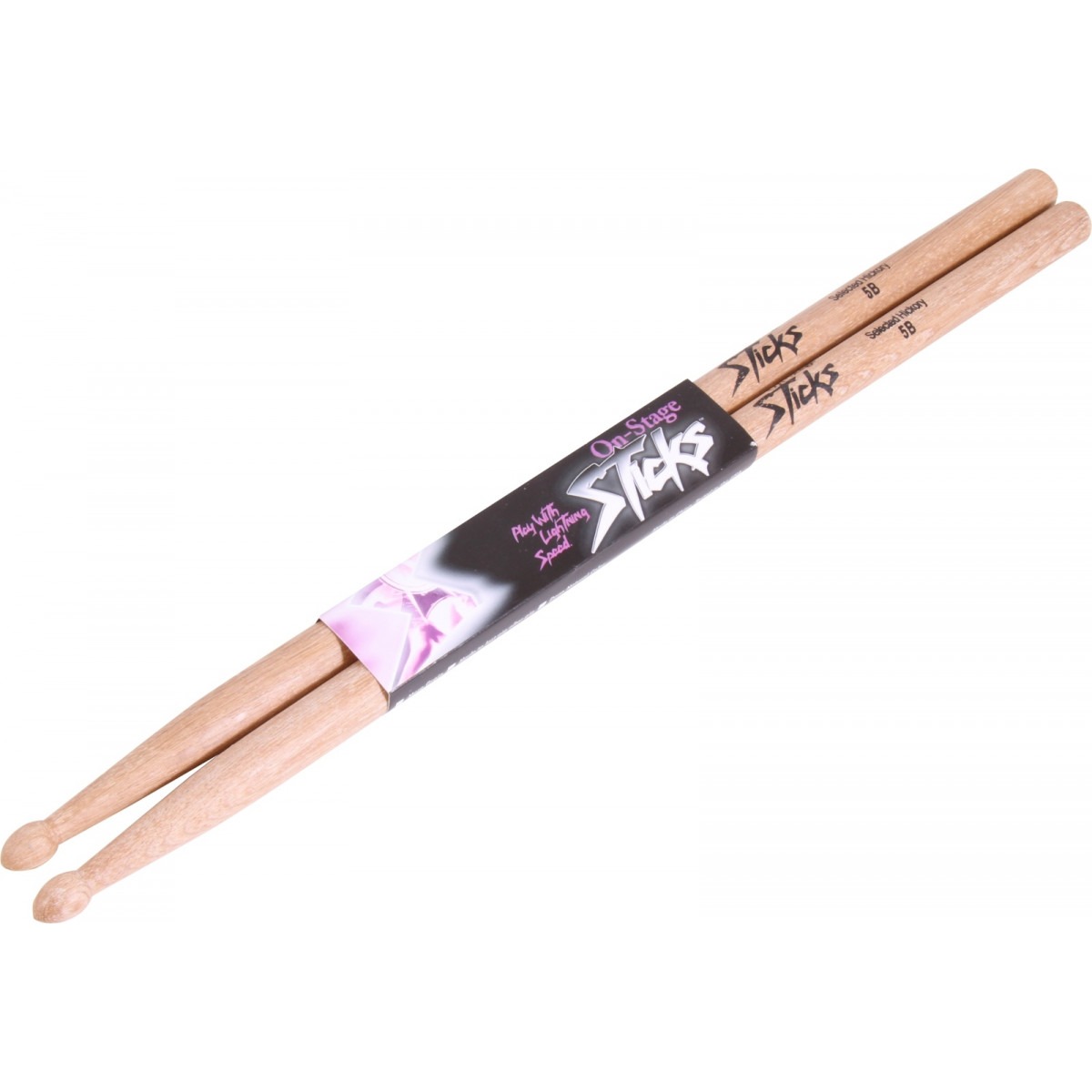 Барабанні палички On-Stage HW5B Hickory Drum Sticks