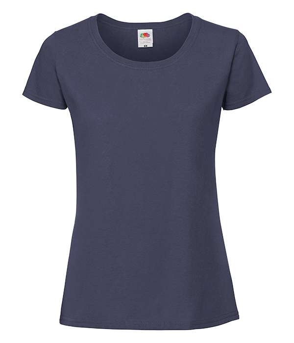 Футболка Fruit of the loom Ringspun Premium T Lady-Fit XS Темно-синій (61-424-0)