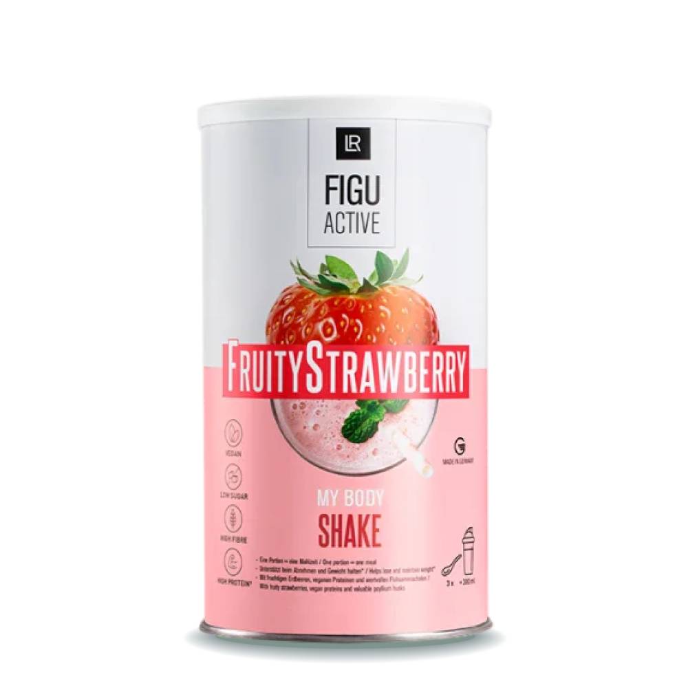 Розчинний коктейль для контролю ваги зі смаком полуниці Fruity Strawberry LR Figu Active 496 г (81241)