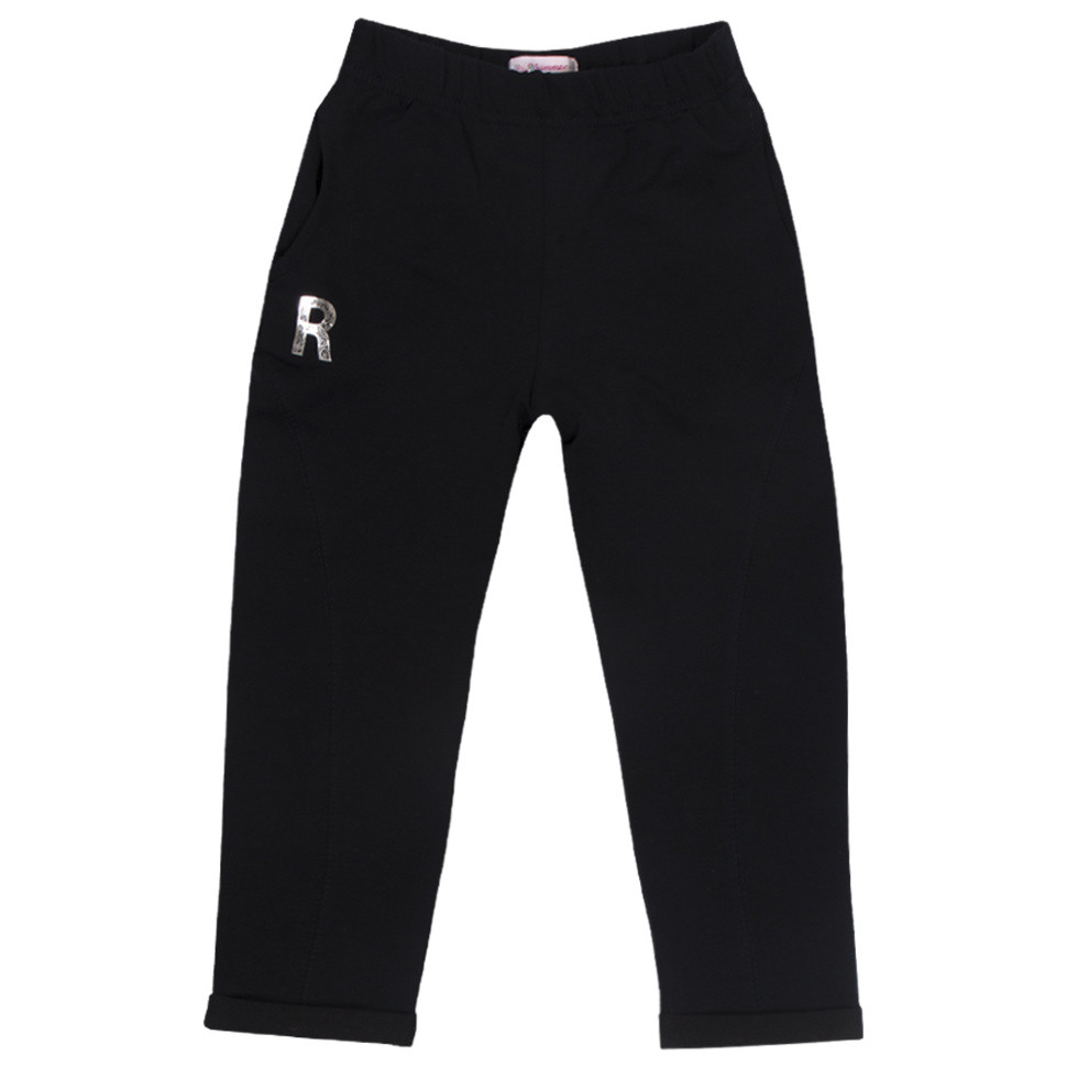 Штани для дівчинки дитячі GABBI BR-R Трояндочки Темно-Синій на зріст 98 (11068)