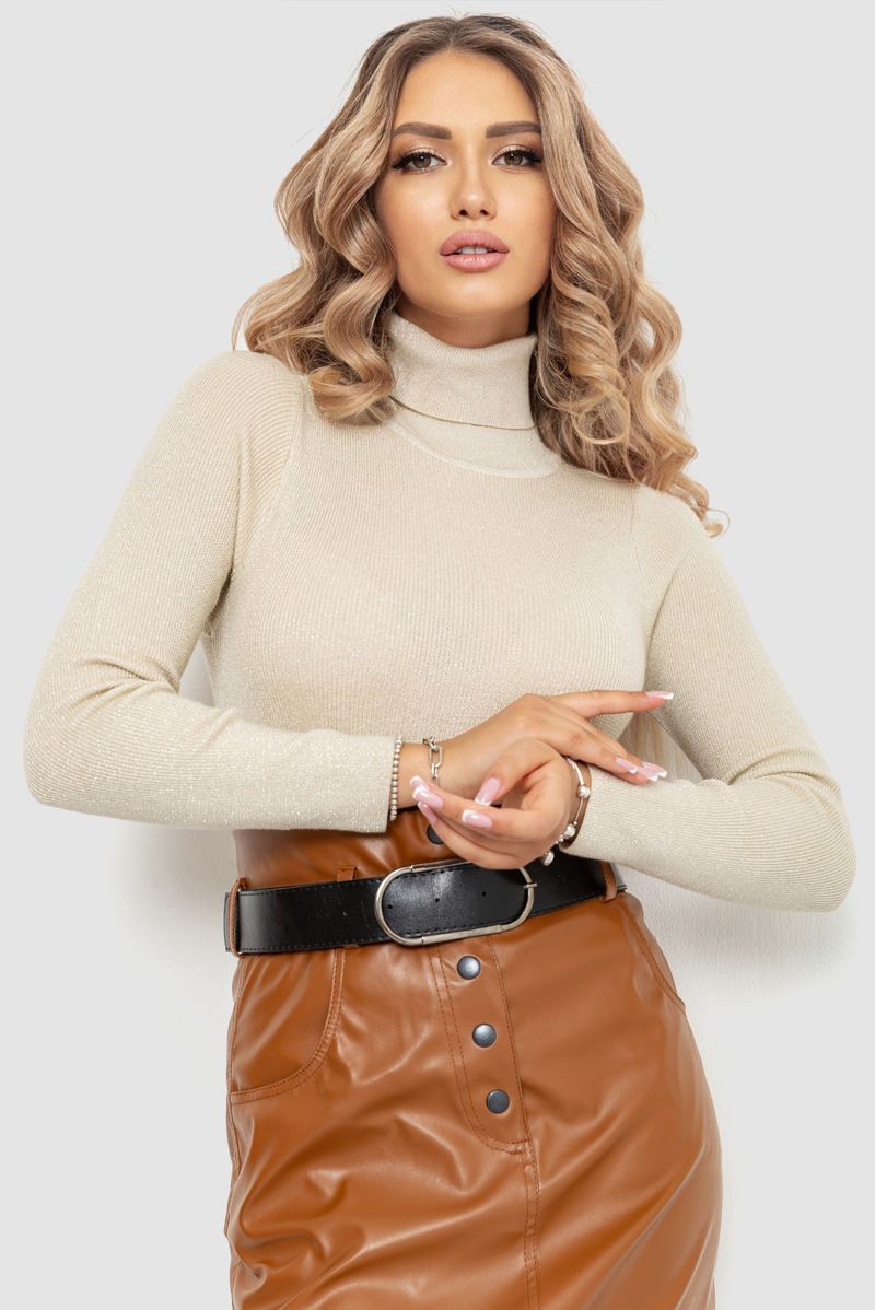 Гольф жіночий AGER Світло-бежевий S-M (204R057)