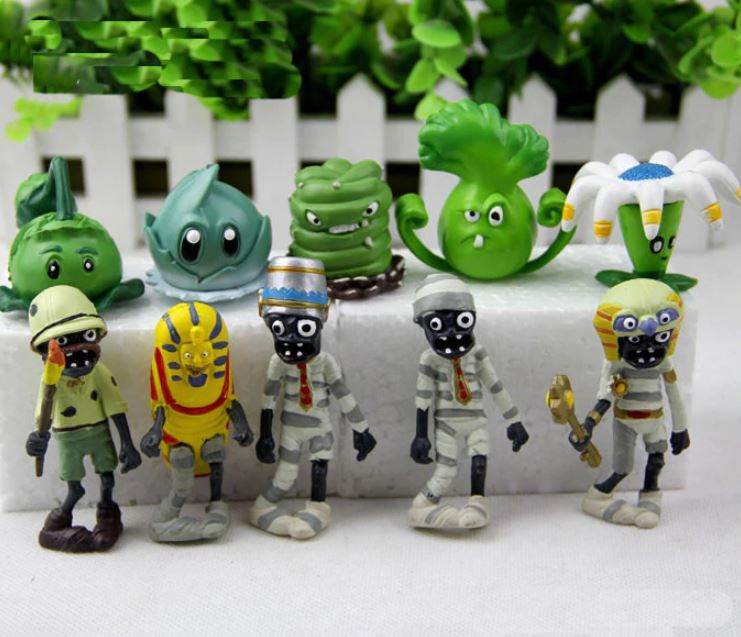 Набір №9 Рослини проти зомбі PopCap Games Plants vs Zombies 10 фігурок (9nabor)