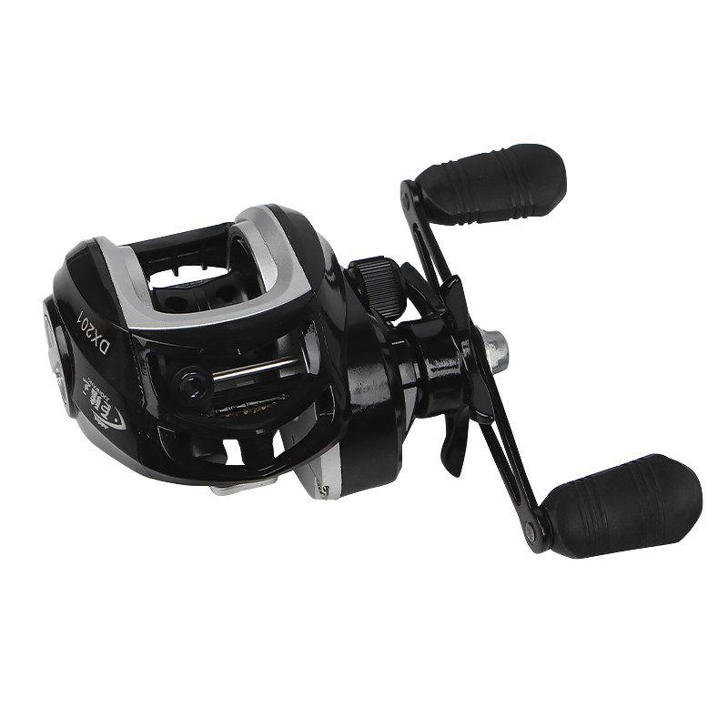 Котушка рибальська мультиплікаторна Juqiwang DX 201 Black-Silver Left 13558-85980