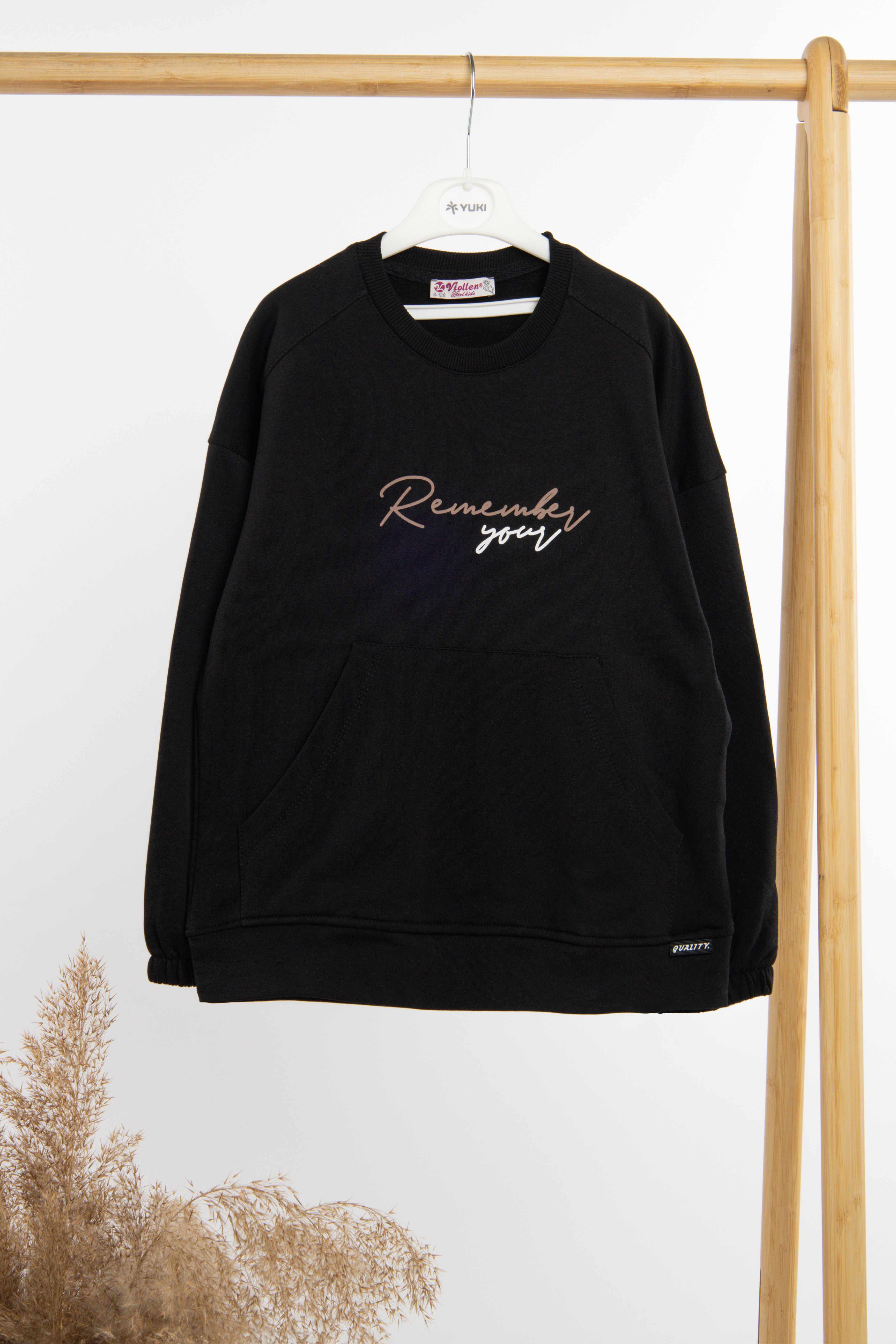 Світшот для дівчинки 152 чорний Viollen Girl kids ЦБ-00236167