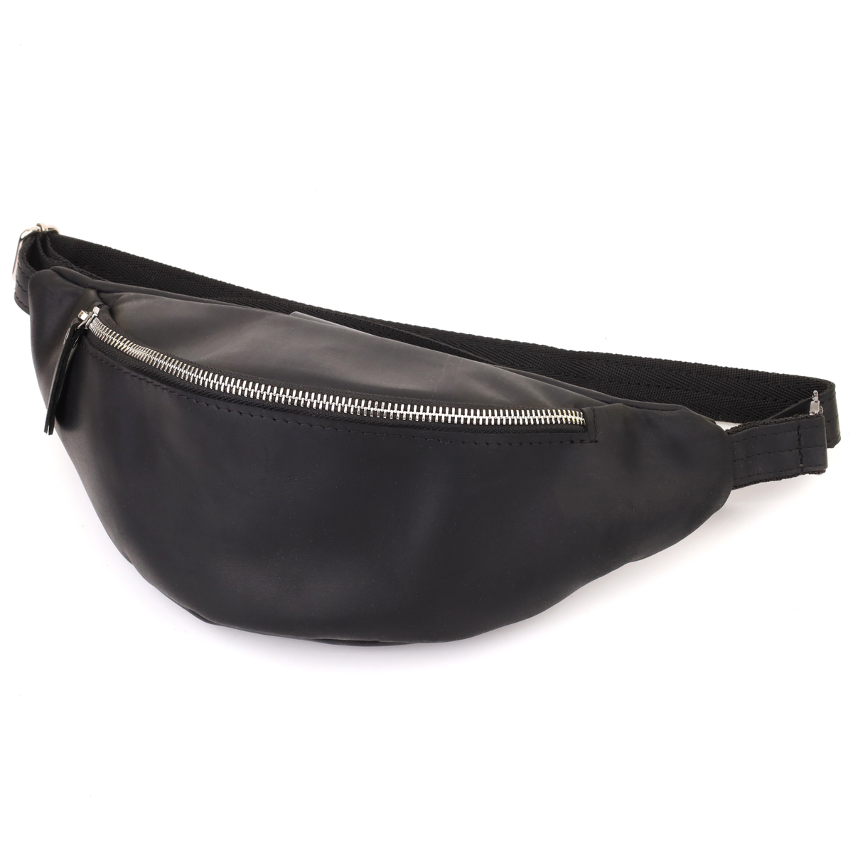 Сумка бананка для чоловіків SHVIGEL 23138 34х14х7 см Чорний