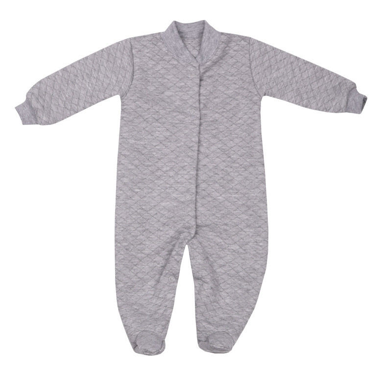 Дитячий теплий універсальний чоловічок на кнопках GABBI KB-23-6 Сірий р.74 (13810)