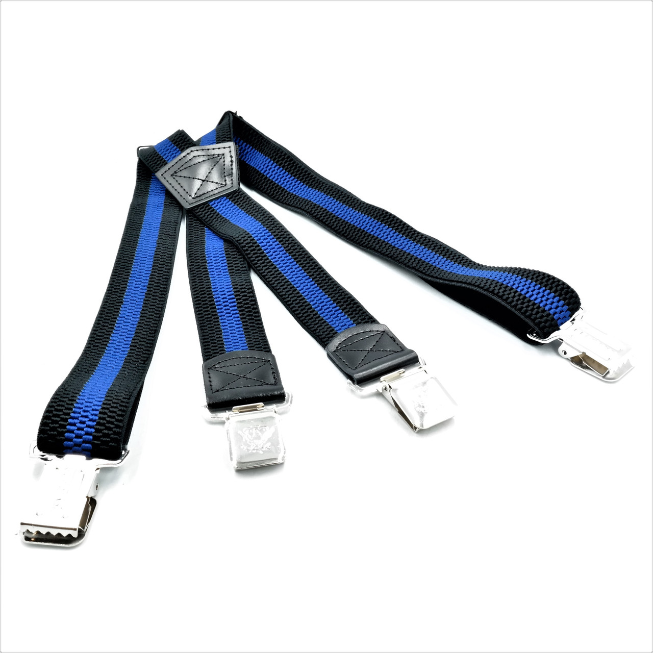 Підтяжки класичні 3,8см Weatro Чорно-сині nwx-lmn-2023