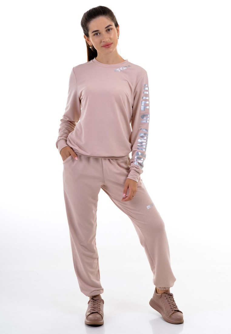 Штани спортивні 4Profi пудровий завужені M 22412