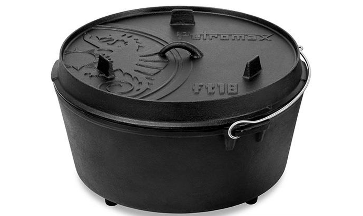 Казан-жарівня чавунна Petromax Dutch Oven ft18 на ніжках 16,1 л (1017-ft18)