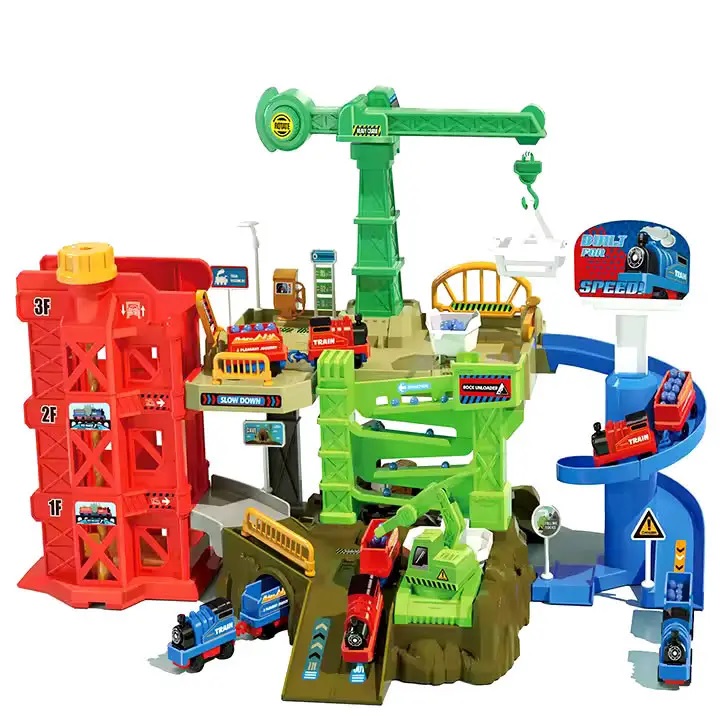 Дитяче паркування ZX Вантажна станція 4 машинки Різнокольоровий (160420)