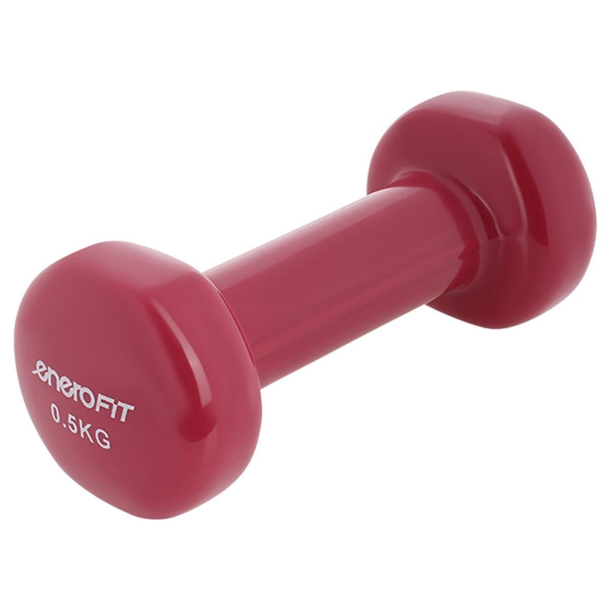 Гантеля вінілова Enero 0,5 кг Червоний (337361)