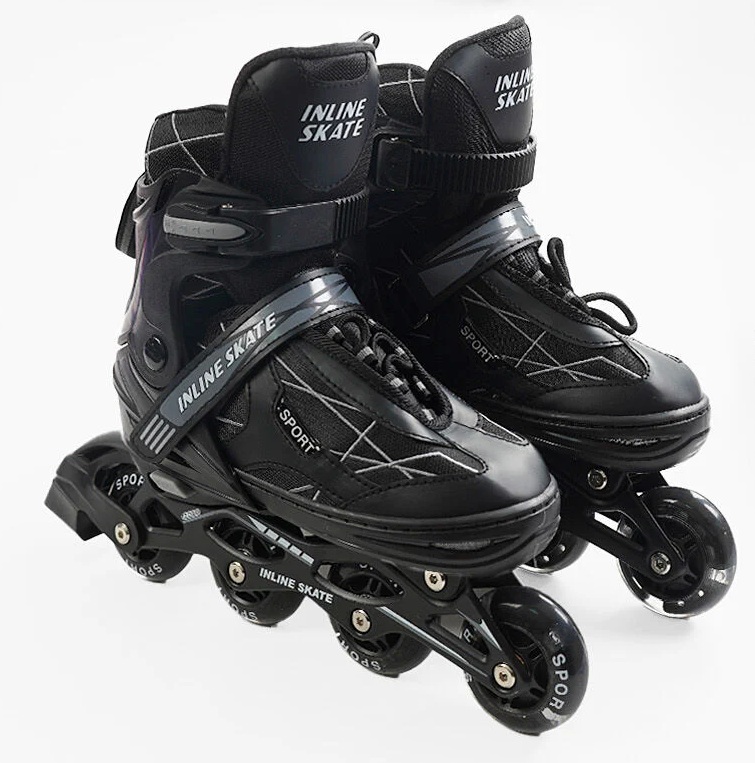 Роликові ковзани Best Roller 384-М PU 34-38 Чорний (173873)