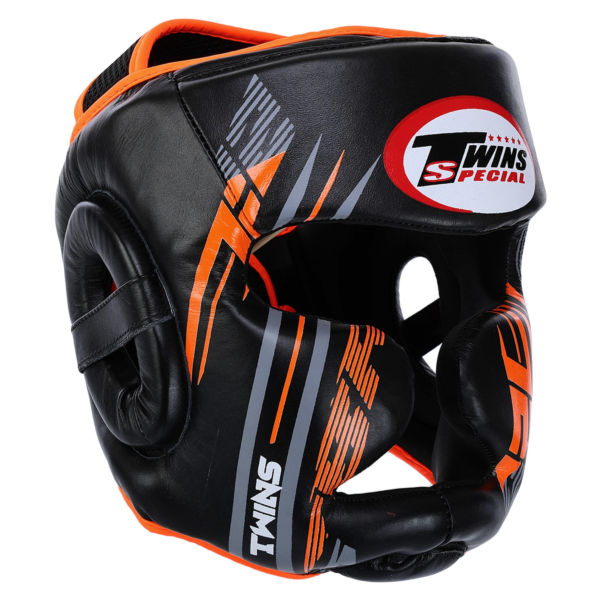 Шолом боксерський Twins TBS123 L Чорно-помаранчевий