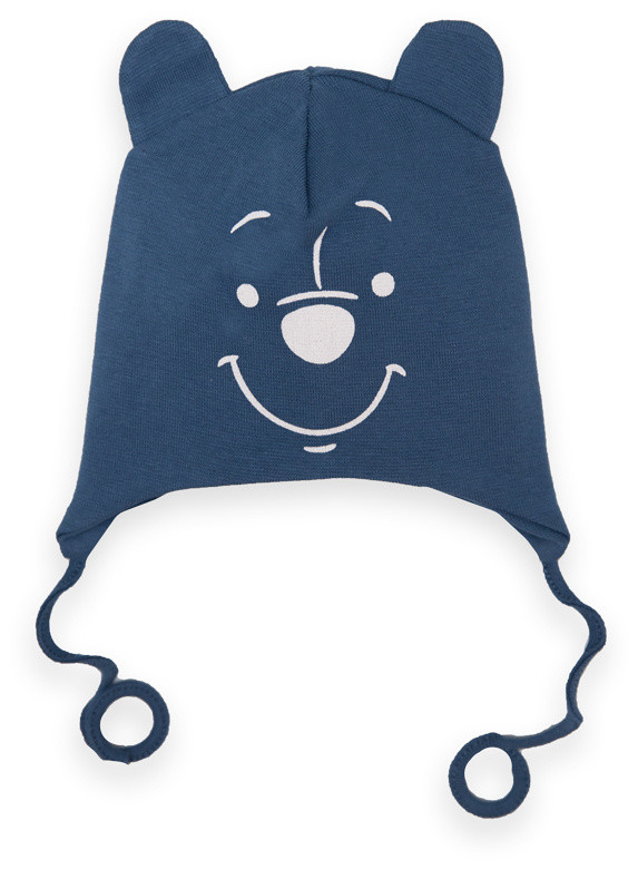 Шапка для хлопчика на зав'язках Gabbi GSK-M-23-6/1 Синій 40-42 (13548)
