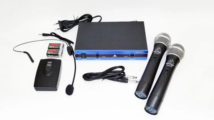 Вокальна радіосистема з мікрофонами DM Audio WM-501R-2 Black