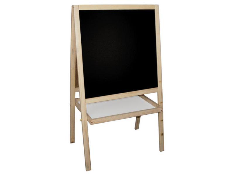 Мольберт дитячий двосторонній магнітний Бертик 3 в 1 53.5*43.5*82 см Натуральний (МРм)