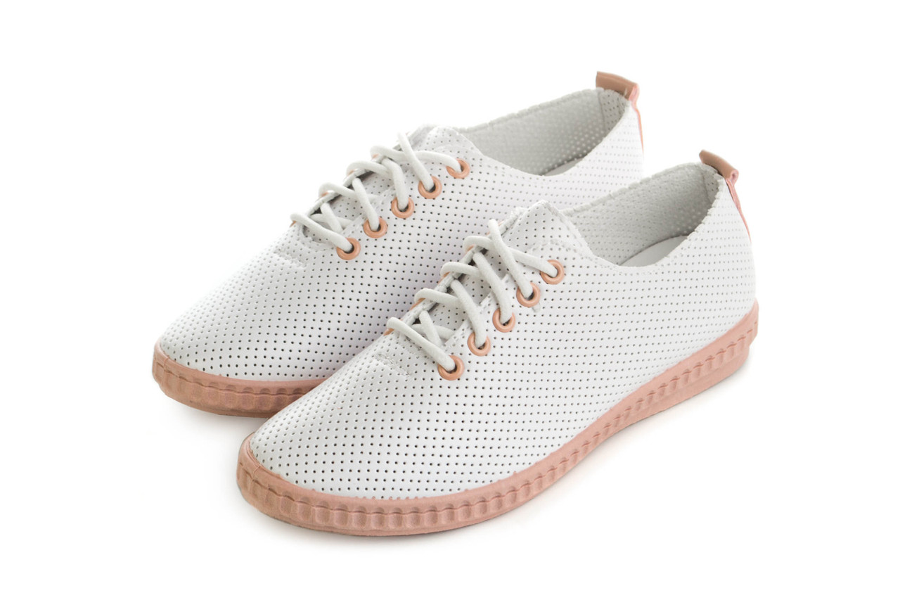 Кеди жіночі Coral tree 37 Білий з рожевим (FC201-11)