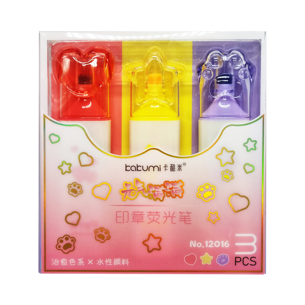 Набір фломастерів-печаток Мікс Bambi 12016-3 3 шт Вид 1