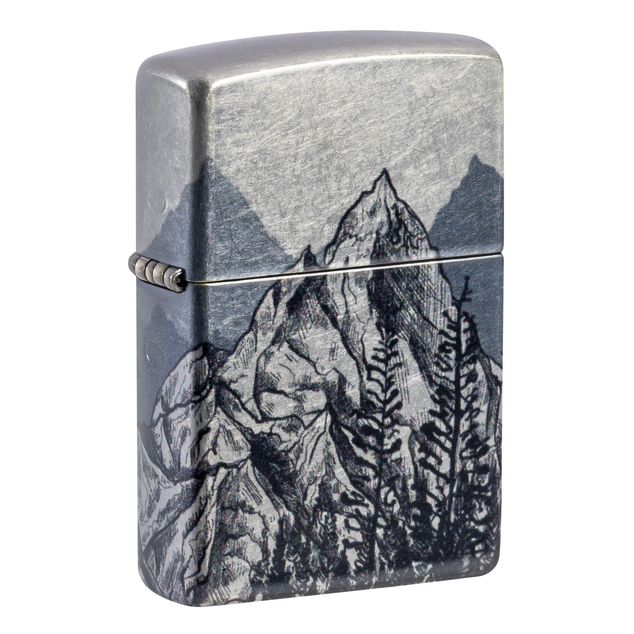 Запальничка бензинова Zippo Mountains Sketch Design 5,6х3,8х1,3 см Різнокольоровий (46280)