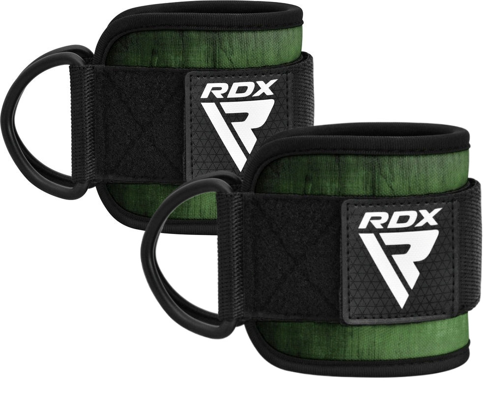Манжети на щиколотку RDX A4 Gym Ankle Pro Army Green Pair 26х10 см Зелений