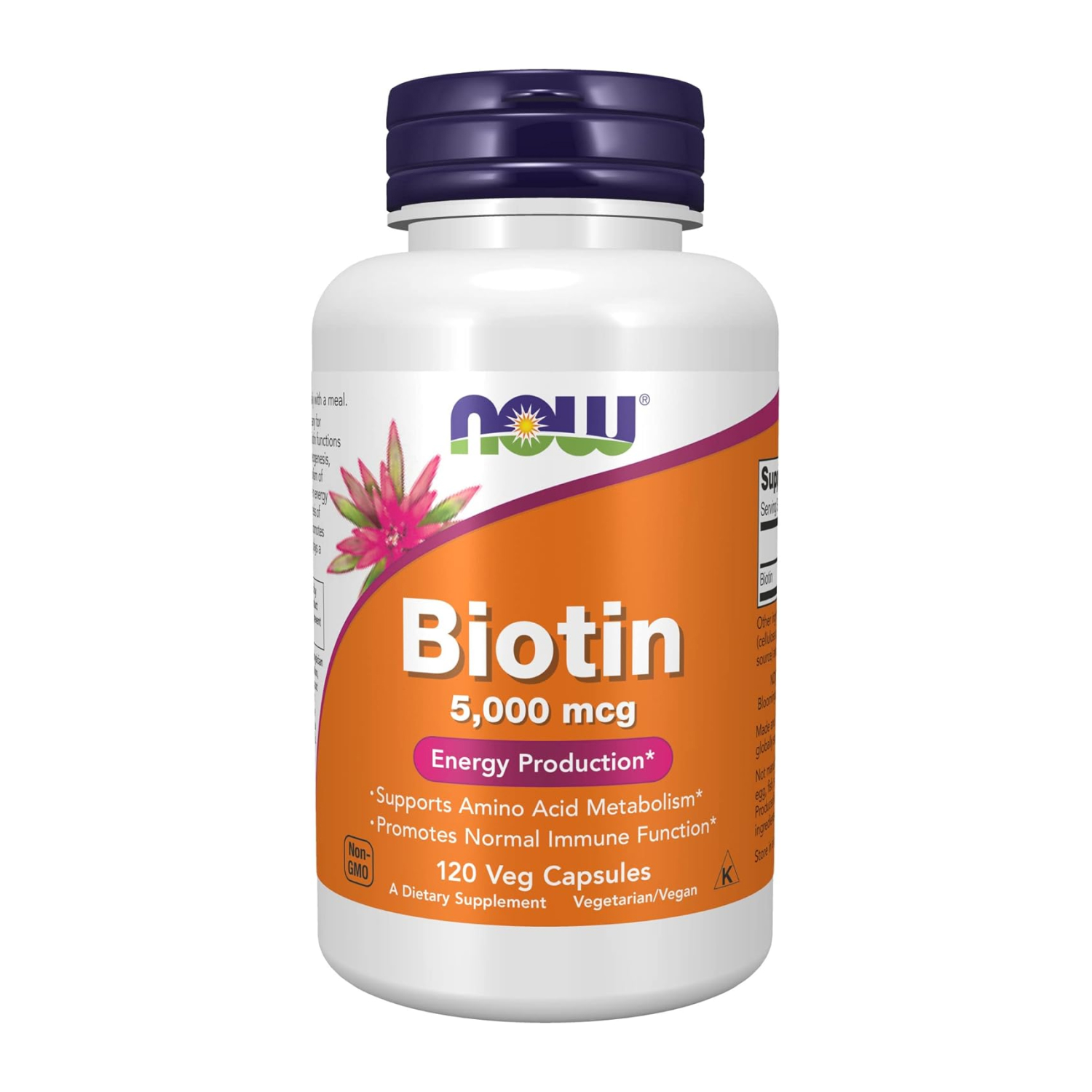 Біотин NOW Foods Biotin 5000 мкг 120 капсул (CO004285)