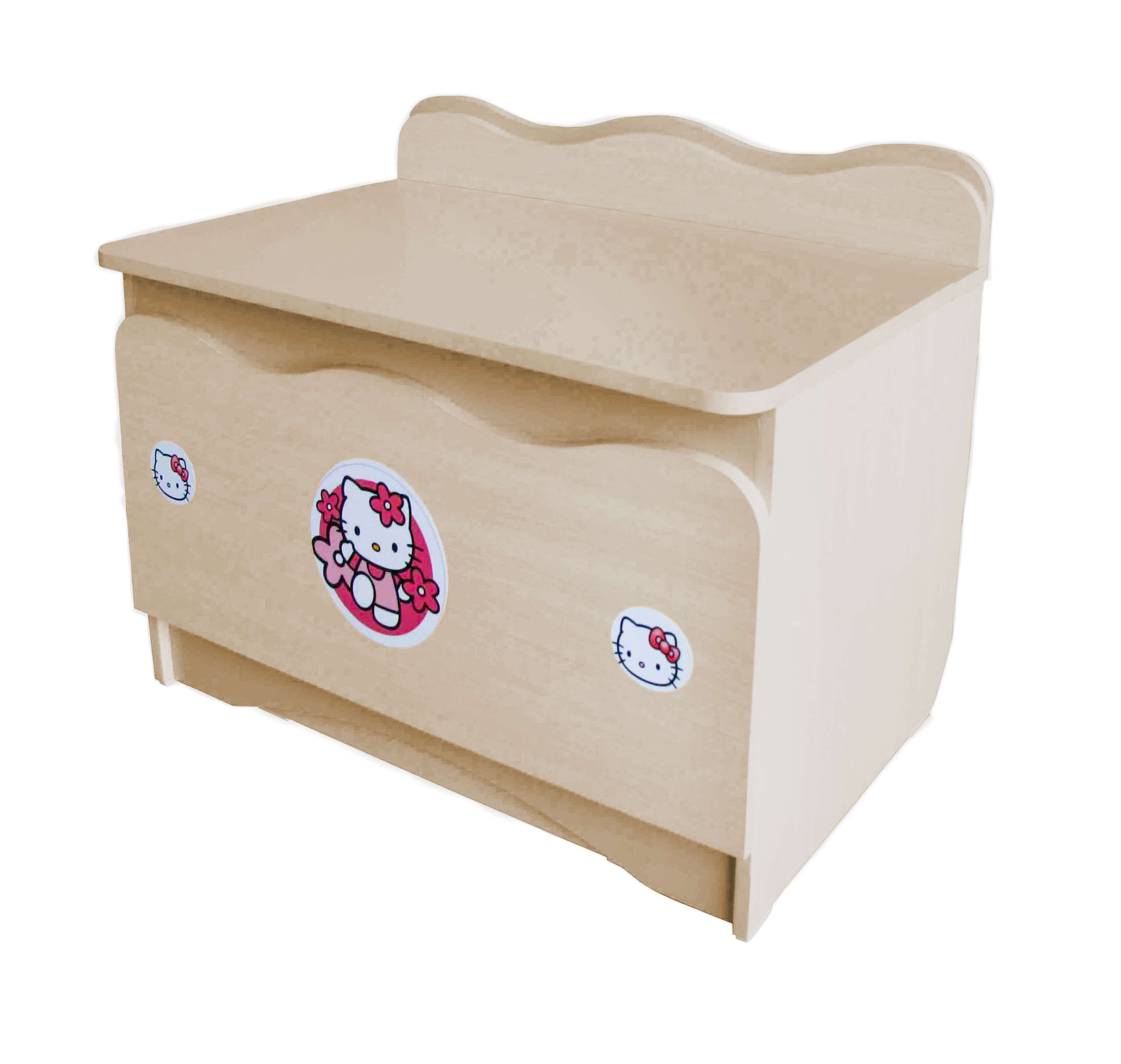 Ящик для іграшок Казка Тема КІТТІ МАКСІ МЕБЛІ Дуб молочний (5102819)