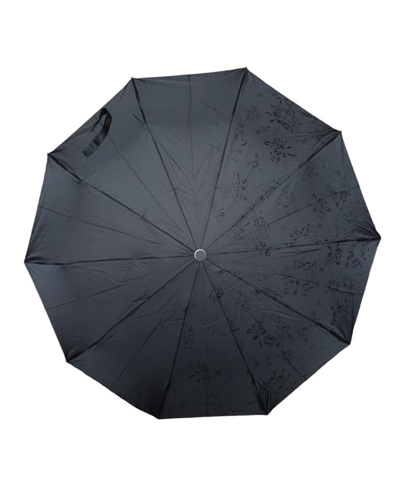 Парасолька жіноча напівавтомат Bellissimo SL461C 10 спиць Чорний