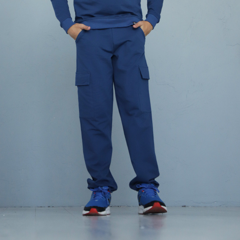 Штани для хлопчика Карго GBI Teens Синій 140 (13760)