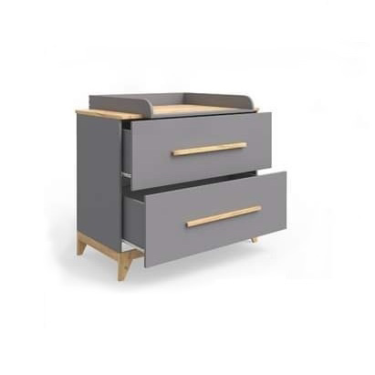 Комод дерев'яний Мебель UA з пеленальним столиком Сірий (46073)