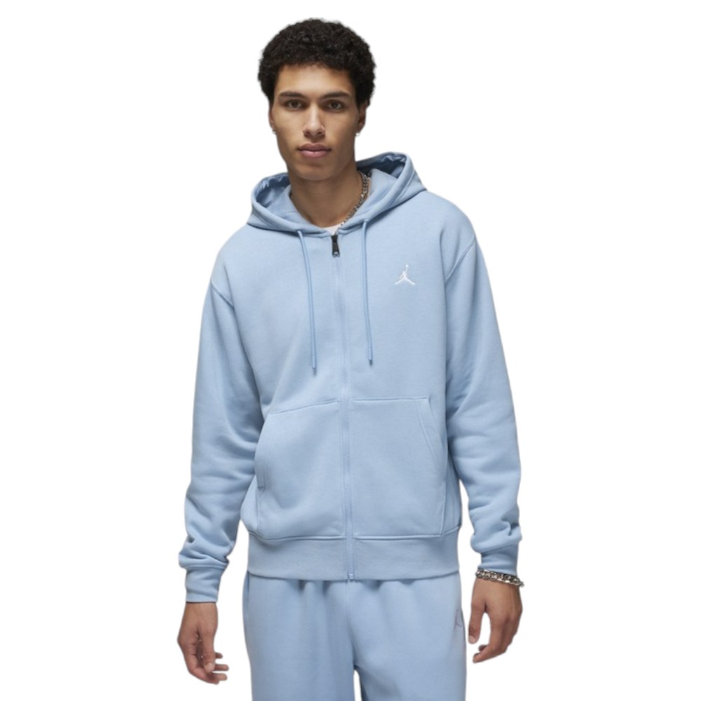 Толстовка чоловіча Jordan Essentials Fleece Full-Zip 2XL Блакитний (FJ7771-436)