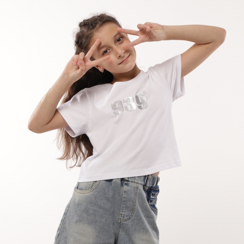 Кроп-топ для дівчинки GBI Teens FTT-24-5 Білий 152 (14076)