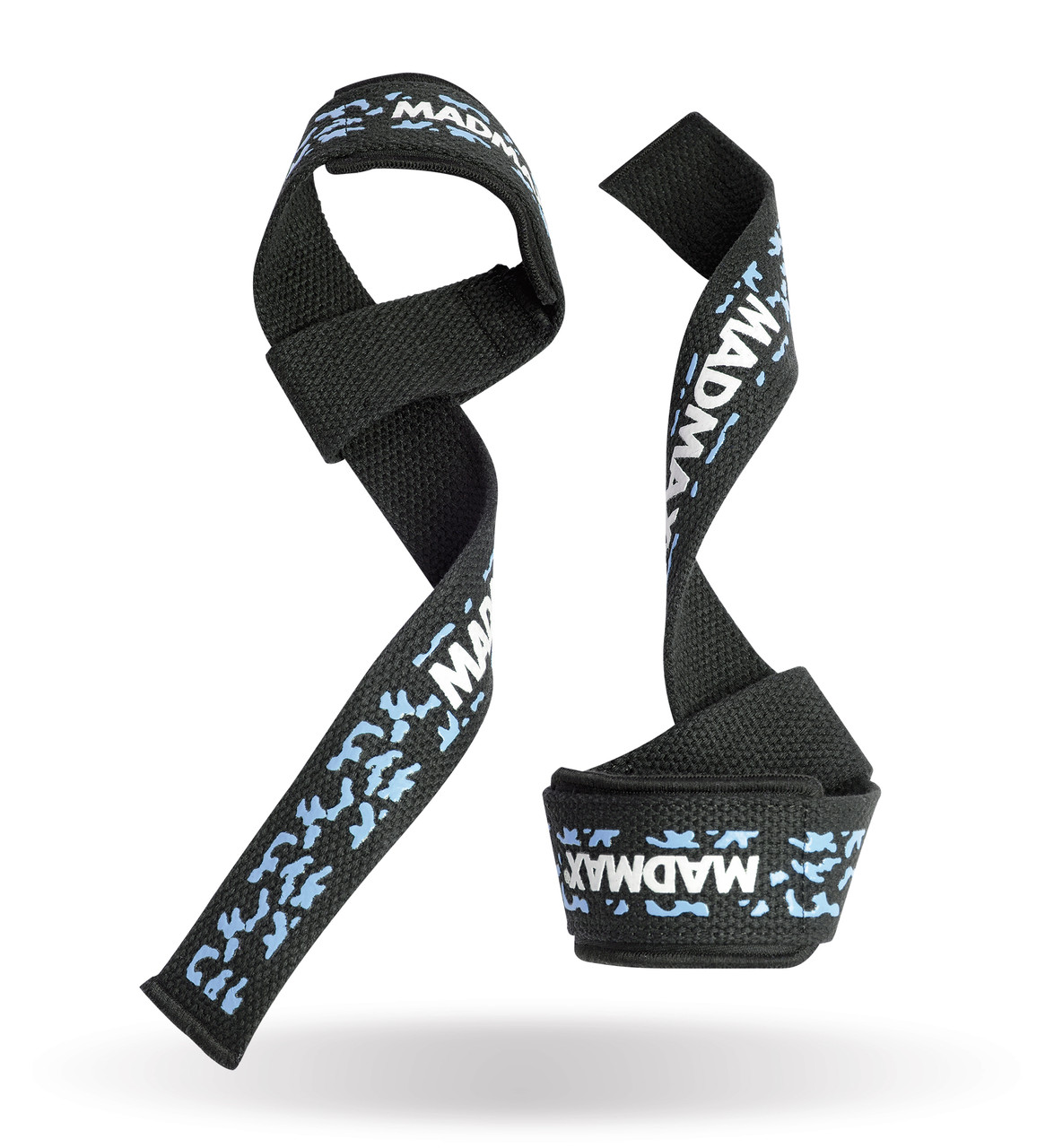 Лямки для тяги MadMax Camo Power Wrist Straps 2 шт Camo/Light Blue