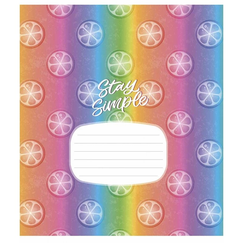 Зошит учнівський Crazy rainbow Школярик 024-3217L-5 в лінію 24 аркушів